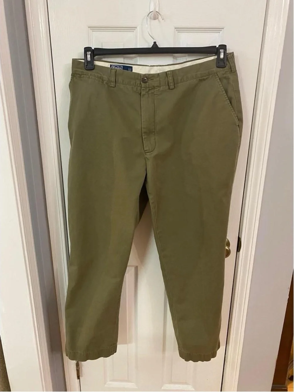 Polo Ralph Lauren Classic Chino Pants Olive Green Men’s 38x30 Cotton Preppy